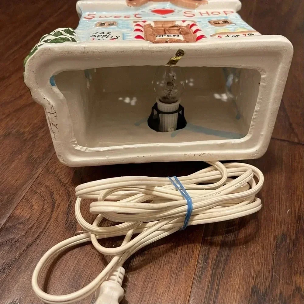 Vintage Ceramic Sweet Shop With Light By Classic Living Christmas Collection